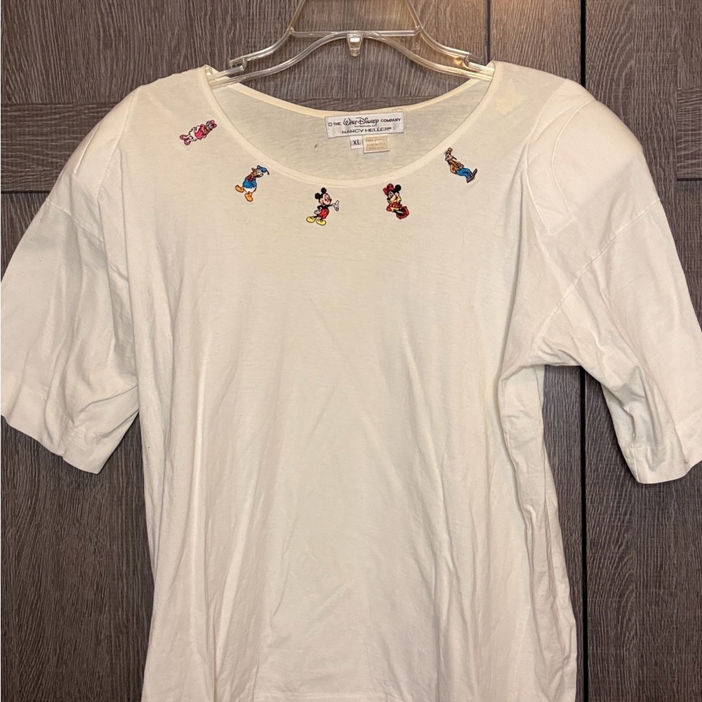 Disney Kids Cream T-Shirt with Character Accents